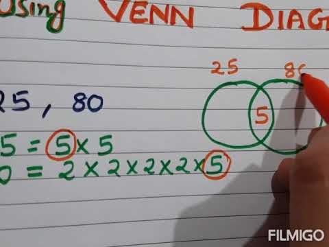 HCF and LCM using venn diagram - YouTube