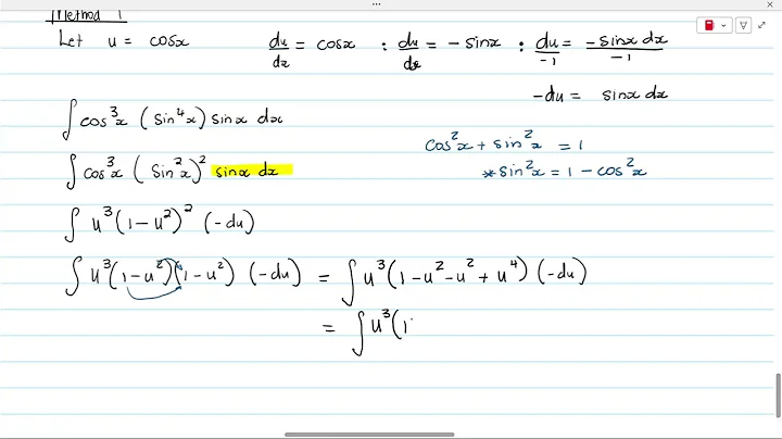 Study Unit 5 | Problem 36 | Using U-Substitution | Method 1