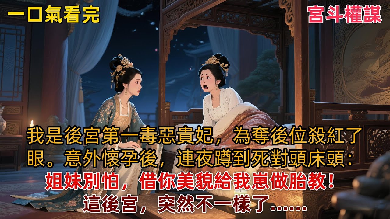 【完結爽文】我是惡毒貴妃，正處在為奪後位殺紅了眼的關鍵時候，意外懷了個女兒。我熱淚盈眶，去它的爭寵吧。忽然覺得人生有了新盼頭。#大女主 #救赎 #古言小说 #小说推文 #言情小说 #有声书