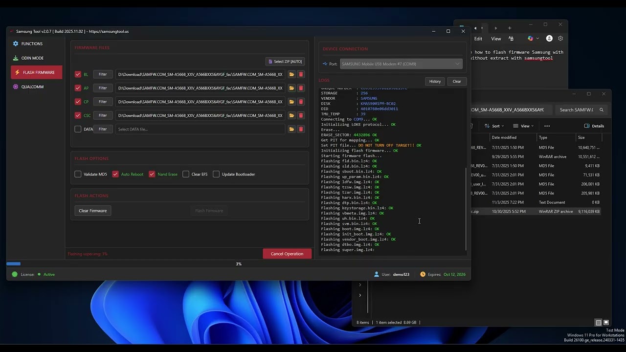 Flash Samsung ZIP Firmware — Step-by-Step Tutorial (No Extraction) | by SamsungTool.us