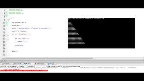 Triangle Etoile en language C [HD]  Darija
