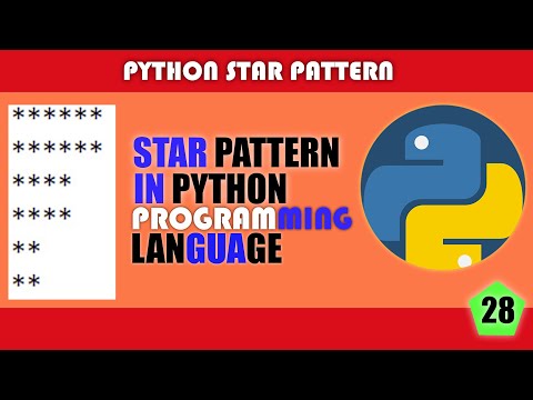 #28 ||  "*" STAR PATTERN|| in | PYTHON | Programming Language