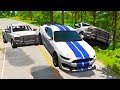 FORD VS RAM POLICE CHASES! (RAM 1500 vs GT350R) - BeamNG Drive Police Pursuits