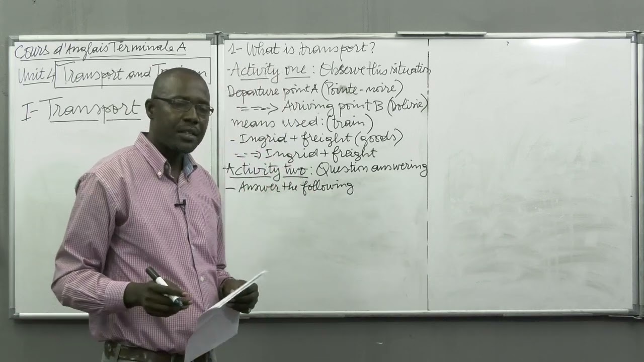 Cours d'Anglais - Transport and Tourism - Niveau Terminale A.