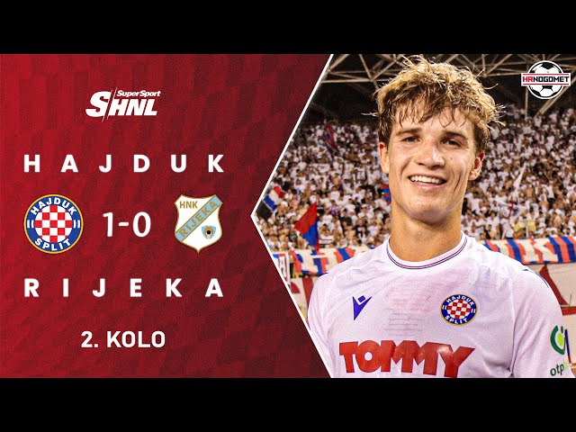 HNK Rijeka - HNK Hajduk Split 1:2, sažetak 