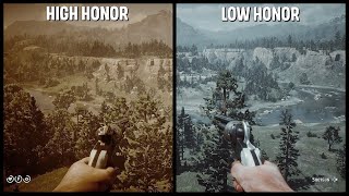 Arthur's Deadeye Difference High Honor Vs Low Honor - Red Dead Redemption 2