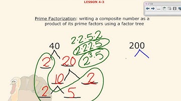 4-3: Prime Factorization & Greatest Common Divisor