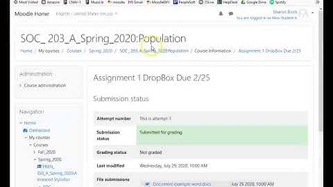 Student Guide to Moodle   Submitting an Assignment and Checking for Comments