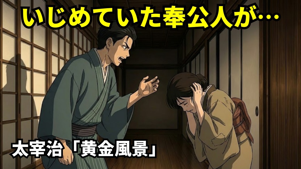 黄金風景【太宰治】かつていじめた奉公人の幸せに、救われる。心洗われる短編