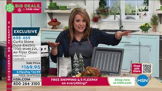Curtis Stone DuraElectric 1700Watt 22L Air Fryer Oven w\/...