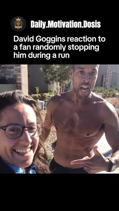 This moment shows how people can’t help but stop him just to share a quick interaction. #goggins