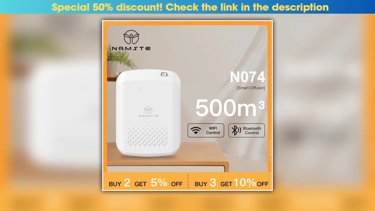 NAMSTE Smart Aroma Diffuser Hotels professional Fragrance Diffuser 1000m Large Room Aroma Machine