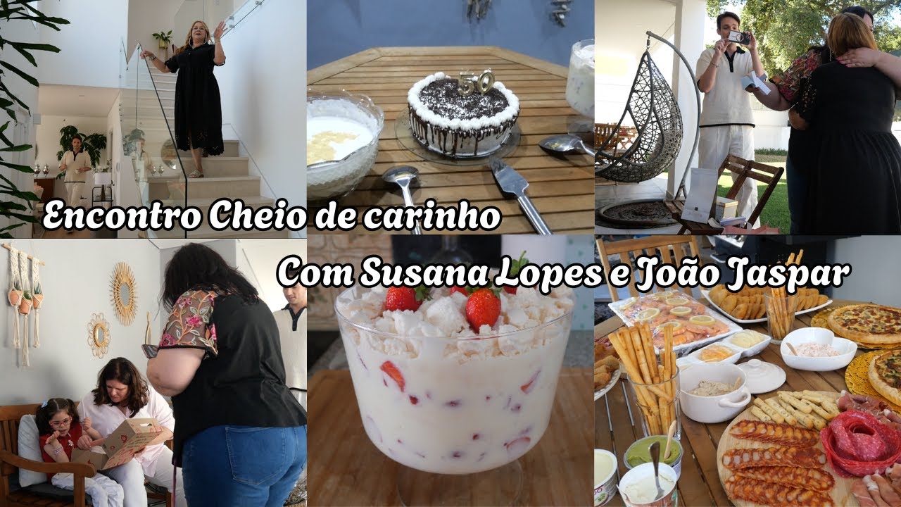 ENCONTRO  EM CASA DO JOÃO GASPAR CONHECI A SUSANA LOPES FOI  INCRIVÉL/ LEVEI UM VERRINE DE MORANGOS