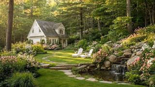 A cottage morning in the woods 🌳 soft piano music  for stress relief, deep focus & quiet mind screenshot 4