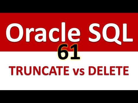 SQL for Beginners   61   DBA Info   TRUNCATE vs DELETE