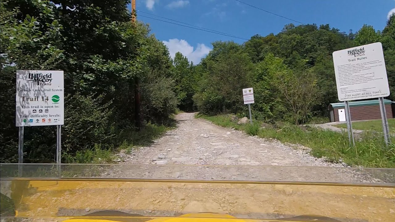 HatfieldMcCoy Trails Pineville Trailhead Trail 14 8/18/17 YouTube