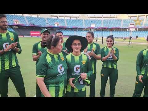 Special Cap Presenting Ceremony for Muneeba Ali on her 100th T20I