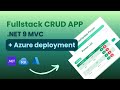 .NET Core (9) MVC CRUD With Azure Deployment | Dotnet CRUD To Azure