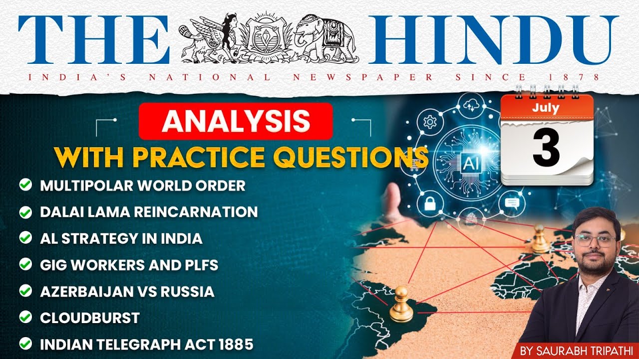 The Hindu Analysis | 3rd July 2025 | The Hindu NewsPaper Today With ...