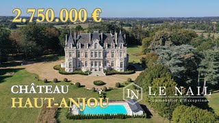 A VENDRE FOR SALE Beau chateau du XIXe siecle sur 13 hectares a 50 km d Angers