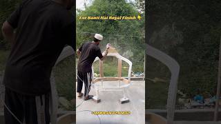 Golden Paint Furniture Finishing | Sofa Chair Spray Painting Process (Royal Finish)