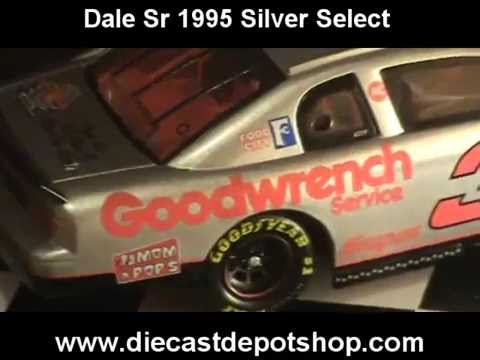 Dale Earnhardt SR. 1995 Silver Select 1/24 Clear W...