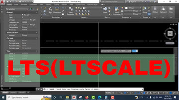 AutoCAD Tutorial | Linetype scale, LTS (LTSCALE) command 😗