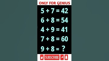 "Crack the Code: Math Puzzles for the Brainy!" #youtubeshorts  #mathchallenge #mathpuzzle
