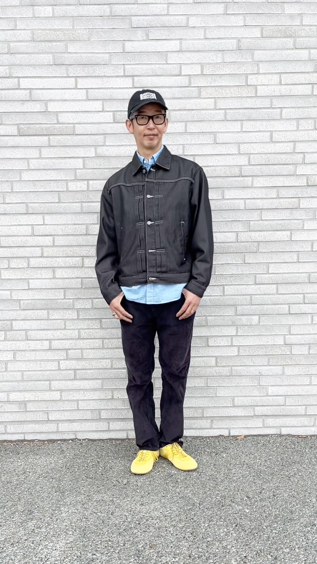Todays outfit 260217再生ポリのデニムジャケット。#MUJILABO #無印