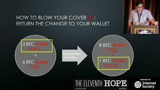 The Eleventh HOPE (2016) De-Anonymizing Bitcoin One Transaction at a Time.mp4 Update