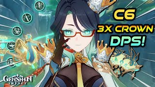 I TRIPLE CROWNED XIANYUN AND MADE HER A DPS! - C6 Triple Crown Xianyun Abyss Showcase