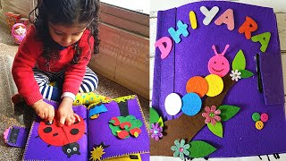 DIY Quiet Book Tutorial | Busy Book for Toddlers | Handmade Fabric Book for 2-3 year old