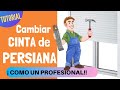 👉👉👉CAMBIAR CINTA de PERSIANA. QUITAR TAPA PERSIANA como un PROFESIONAL!!!😎