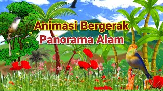 Animasi Bergerak Panorama Alam