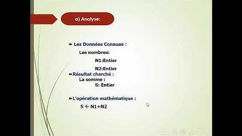 Algorithme et Programme Pascal qui calcule la somme de deux nombres
