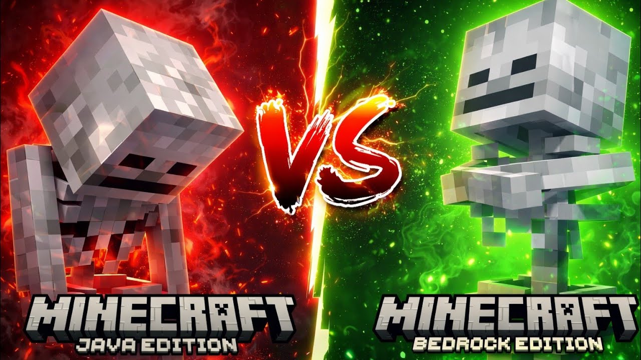 Java skeleton Vs Bedrock skeleton | Minecraft Animation