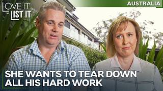 He Built His Dream House but She Wants to DESTROY It! | Love It or List It Australia