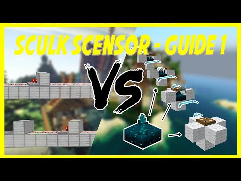Sculk Sensor Redstone Communication in Minecraft 1.17 - YouTube