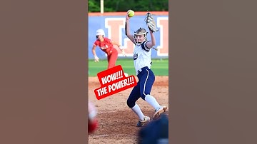 💪 Slow Motion POWER Pitch – Can You Handle It? #softball