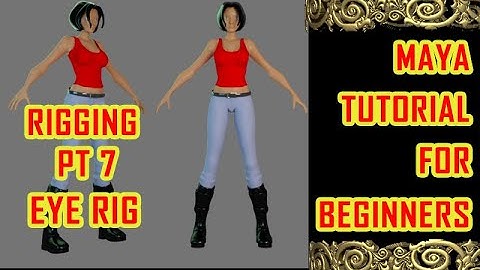 girl rig - eye rig | maya rigging tutorial| part 7 how to rig model in maya|eye ctrl maya rig