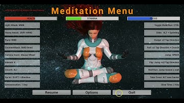 Escape Phobos game start and pause menu test