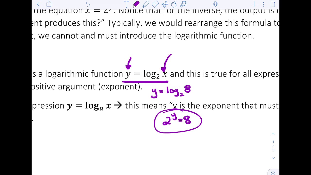 8.1 Introduction To Logarithms - YouTube