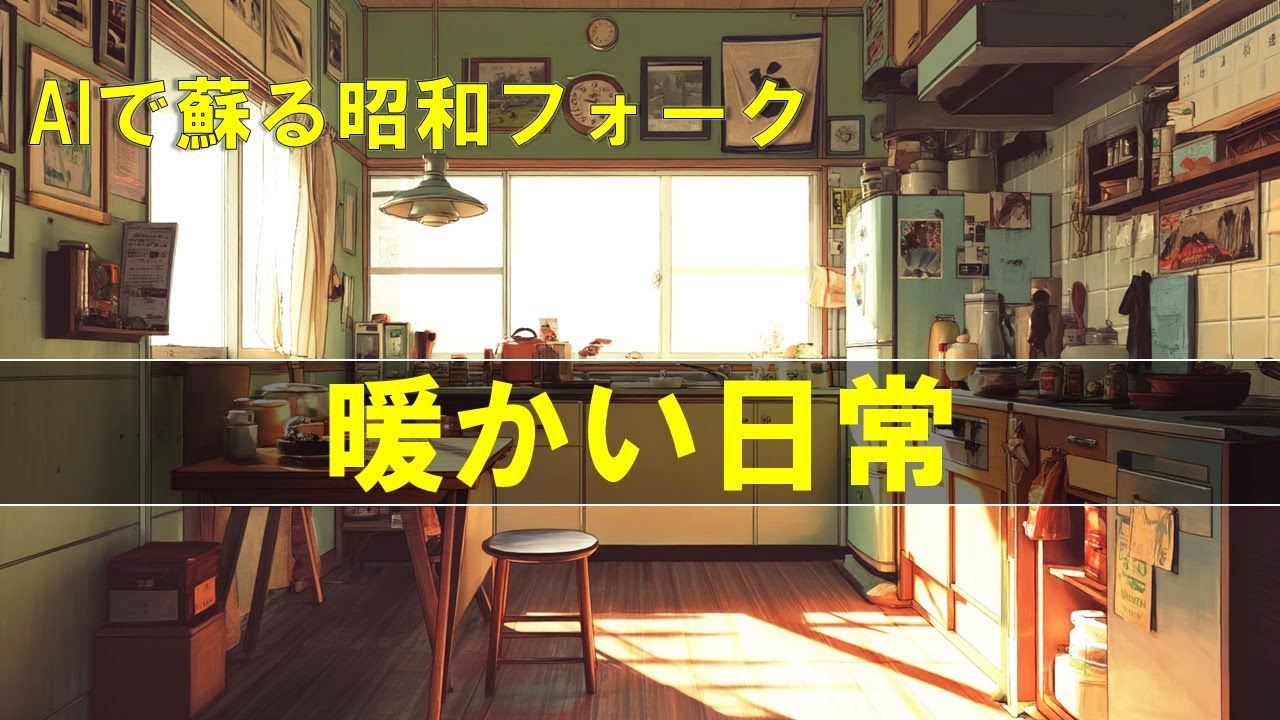 🎸【長時間BGM】日常に宿る温もり｜AIが描く昭和の暮らしと歌