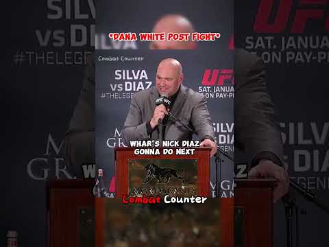 When Nick Diaz Made Dana Angry 😠😠 #nickdiaz #ufc #mma