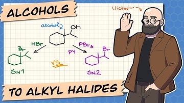 Omzettingen van alcoholen in alkylhalogeniden SN1 en SN2 stijl