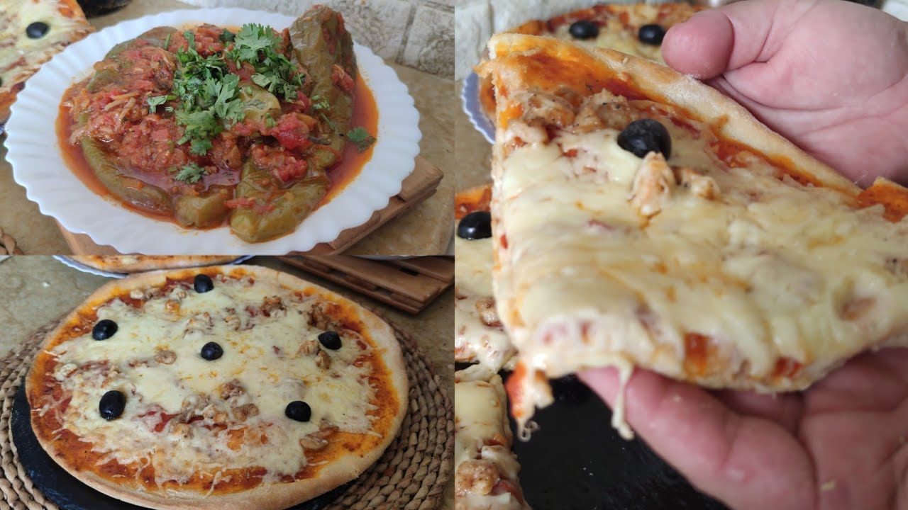 دولمة فلفل على طريقتي 🫑🫑 بيتزا سهلة و بزاف بنينة 😍🇩🇿