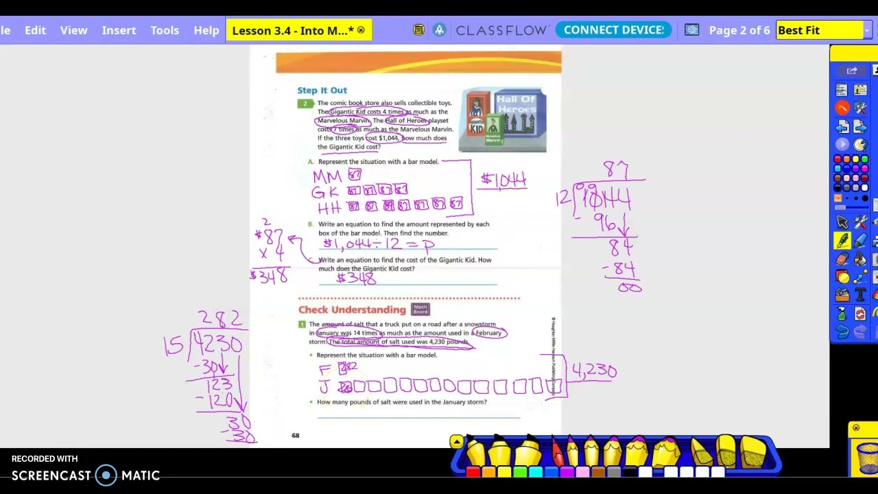 5th Grade Lesson 3.4, Part 1 - YouTube