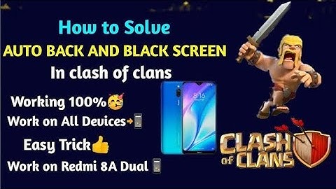 How to Slove "Auto back and Black Screen problem coc😯 || Finally solution 🤩 ||