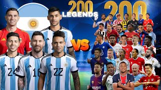2023 ARGENTINA VS 200 LEGENDS💥L.Martinez & Messi 💥🔥