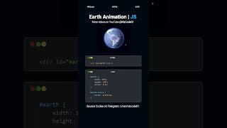 Information I Created a Realistic 3D Earth With Code 🌍 #coding #javascriptproject Update